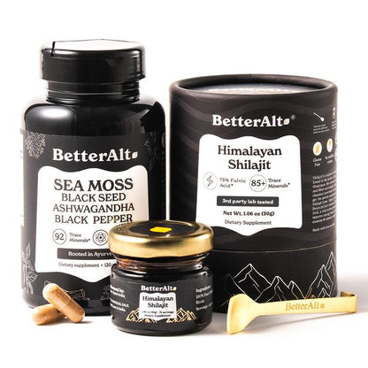 Himalayan Shilajit Sea Moss, Ashwagandha, Black Pepper